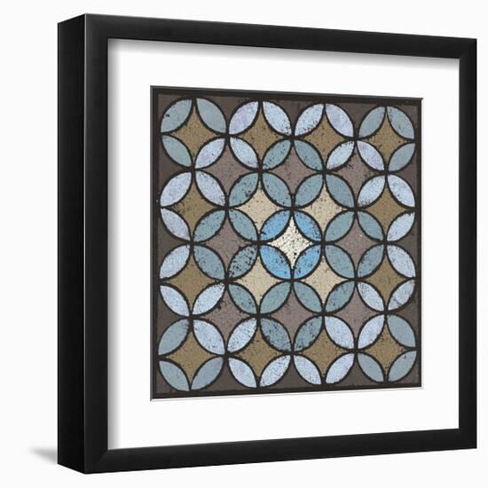 Circled Linked (Blue)-Susan Clickner-Framed Giclee Print