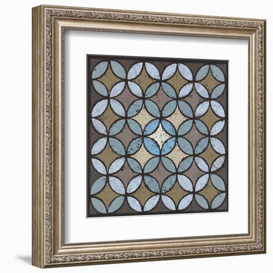 Circled Linked (Blue)-Susan Clickner-Framed Giclee Print