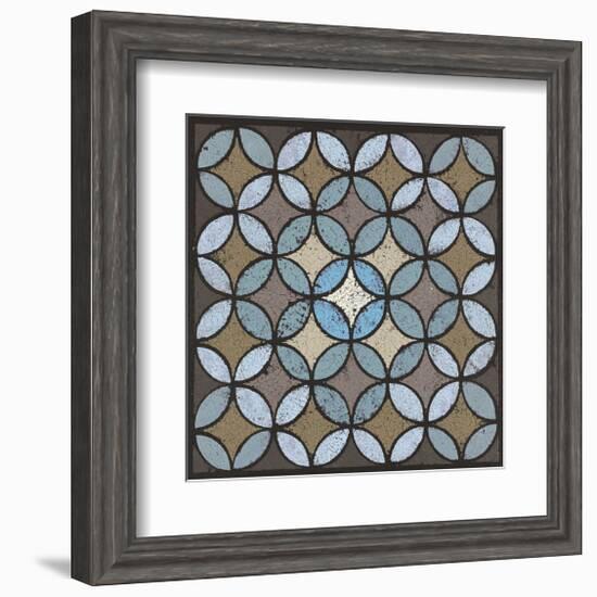 Circled Linked (Blue)-Susan Clickner-Framed Giclee Print