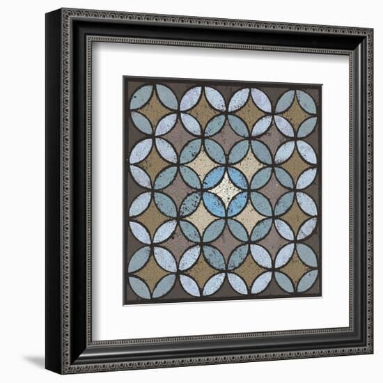 Circled Linked (Blue)-Susan Clickner-Framed Giclee Print