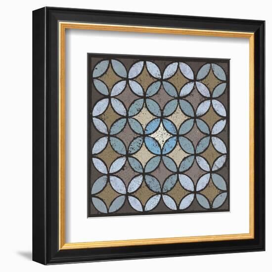 Circled Linked (Blue)-Susan Clickner-Framed Giclee Print