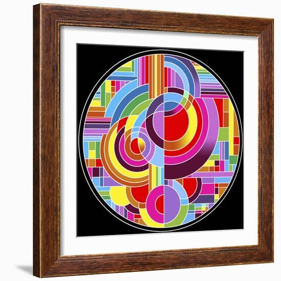 Circles 1-Howie Green-Framed Giclee Print