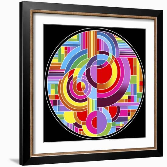 Circles 1-Howie Green-Framed Giclee Print