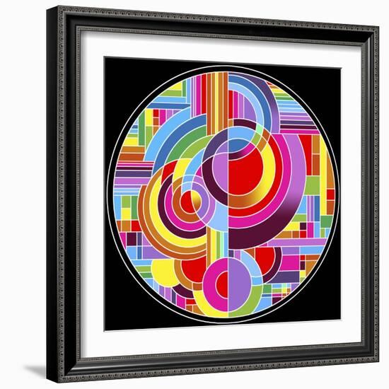 Circles 1-Howie Green-Framed Giclee Print