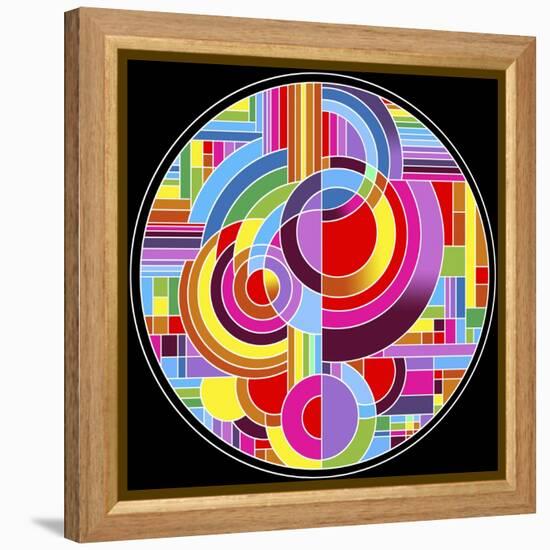 Circles 1-Howie Green-Framed Premier Image Canvas