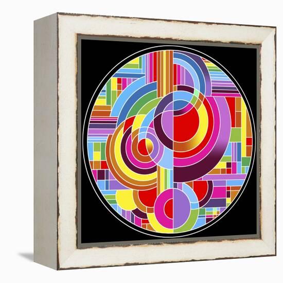 Circles 1-Howie Green-Framed Premier Image Canvas