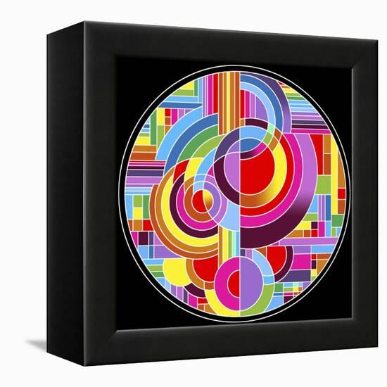 Circles 1-Howie Green-Framed Premier Image Canvas