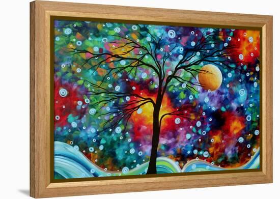 Circles A Moment In-Megan Aroon Duncanson-Framed Stretched Canvas