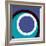 Circles and Colors (Blue), 2013-Carl Abbott-Framed Serigraph