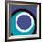 Circles and Colors (Blue), 2013-Carl Abbott-Framed Serigraph