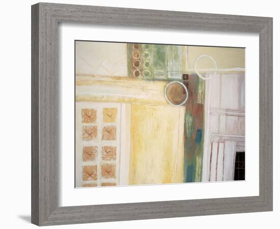 Circles and Squares Abstract II-unknown unknown-Framed Art Print