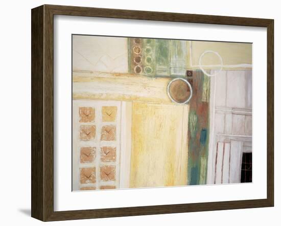 Circles and Squares Abstract II-unknown unknown-Framed Art Print