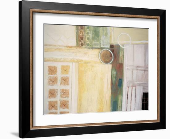 Circles and Squares Abstract II-unknown unknown-Framed Art Print