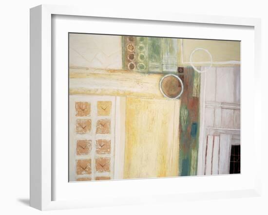 Circles and Squares Abstract II-unknown unknown-Framed Art Print