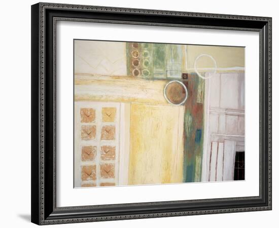 Circles and Squares Abstract II-unknown unknown-Framed Art Print