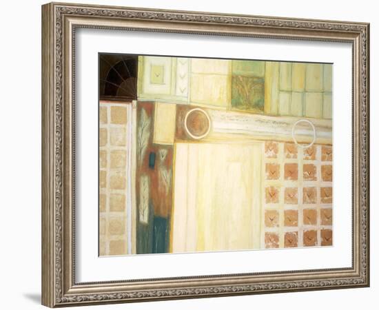 Circles and Squares Abstract-unknown unknown-Framed Art Print