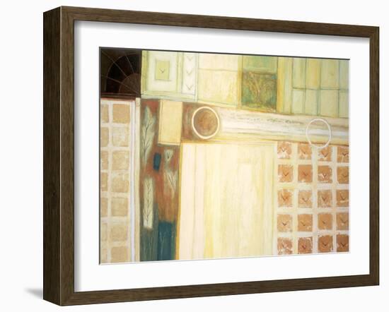 Circles and Squares Abstract-unknown unknown-Framed Art Print