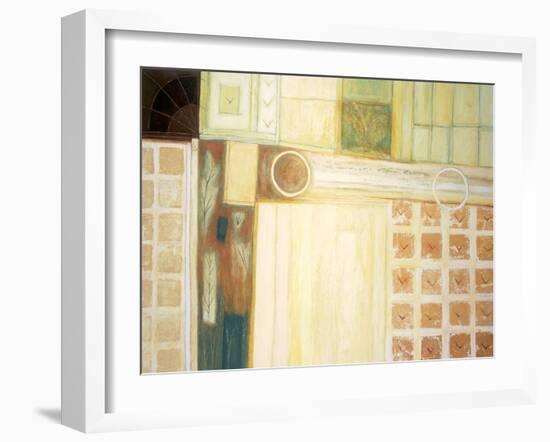 Circles and Squares Abstract-unknown unknown-Framed Art Print