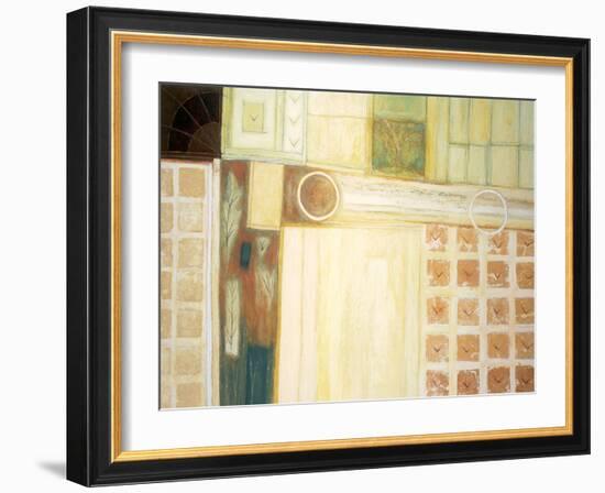 Circles and Squares Abstract-unknown unknown-Framed Art Print