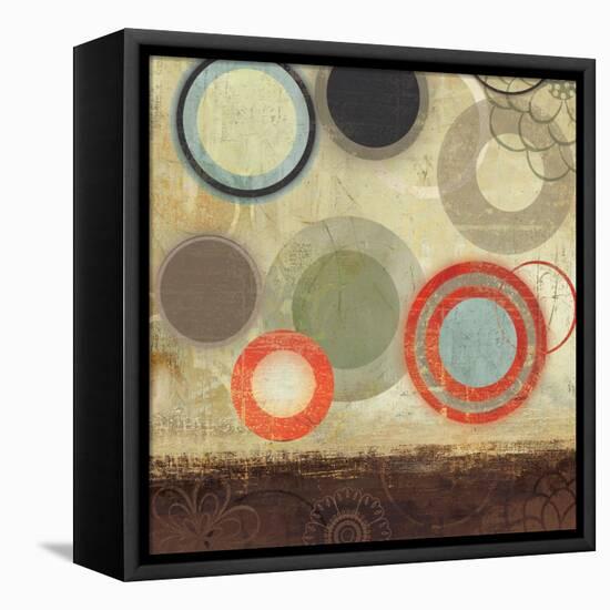 Circles I-Sloane Addison  -Framed Stretched Canvas