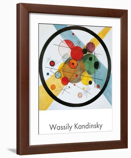 Circles in a Circle-Wassily Kandinsky-Framed Art Print