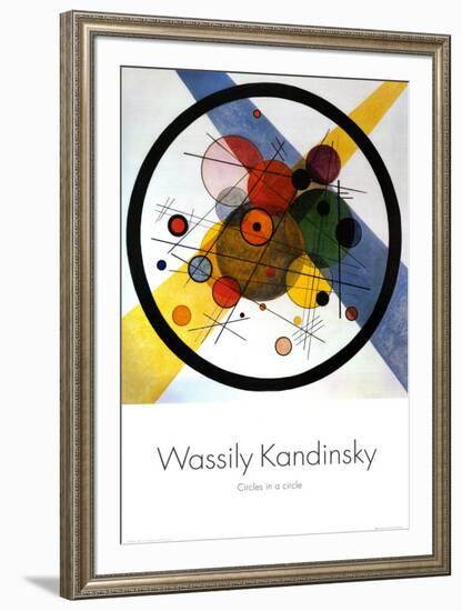 Circles in Circle-Wassily Kandinsky-Framed Art Print