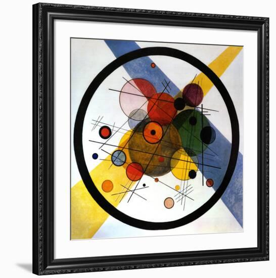 Circles in Circle-Wassily Kandinsky-Framed Art Print