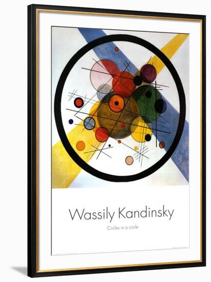 Circles in Circle-Wassily Kandinsky-Framed Art Print