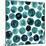 Circles in Teal and Turquoise. Seamless Watercolor Pattern.-null-Mounted Art Print
