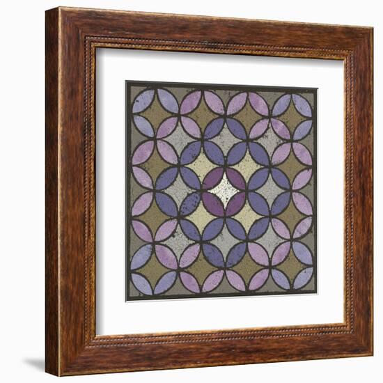 Circles Linked - Plum-Susan Clickner-Framed Giclee Print