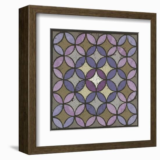 Circles Linked - Plum-Susan Clickner-Framed Giclee Print