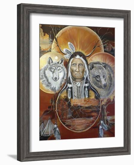 Circles of life-Sue Clyne-Framed Giclee Print