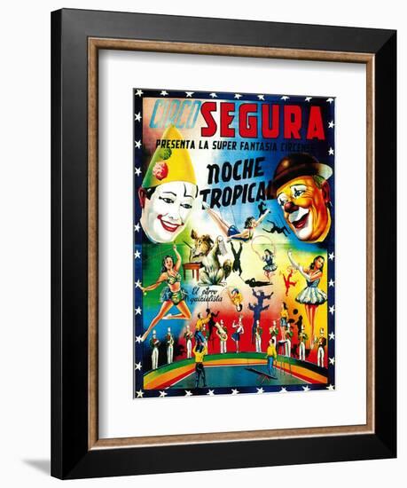 Circo Segura Circus-Lantern Press-Framed Art Print