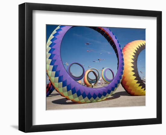 Circoflex Kites, International Kite Festival, Long Beach, Washington, USA-Jamie & Judy Wild-Framed Photographic Print