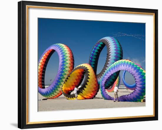 Circoflex Kites, International Kite Festival, Long Beach, Washington, USA-Jamie & Judy Wild-Framed Photographic Print