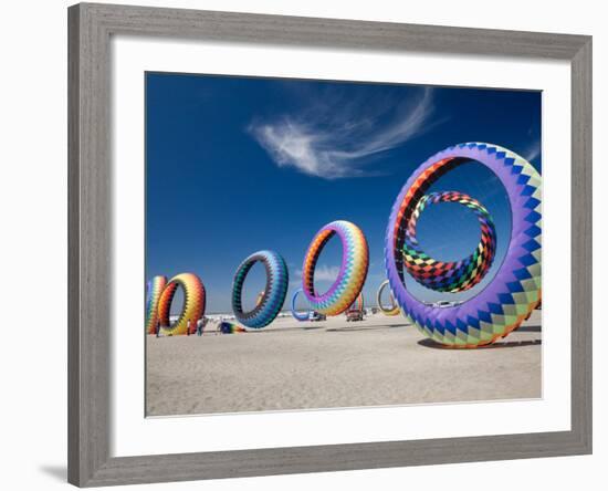 Circoflex Kites, International Kite Festival, Long Beach, Washington, USA-Jamie & Judy Wild-Framed Photographic Print