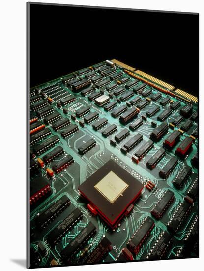 Circuit Board From a Mainframe Computer-David Parker-Mounted Photographic Print