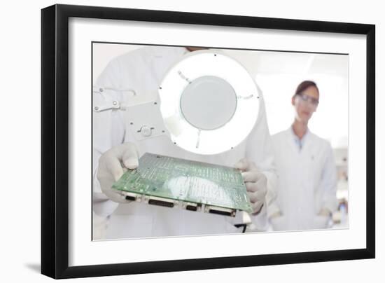 Circuit Board Manufacture-Science Photo Library-Framed Photographic Print