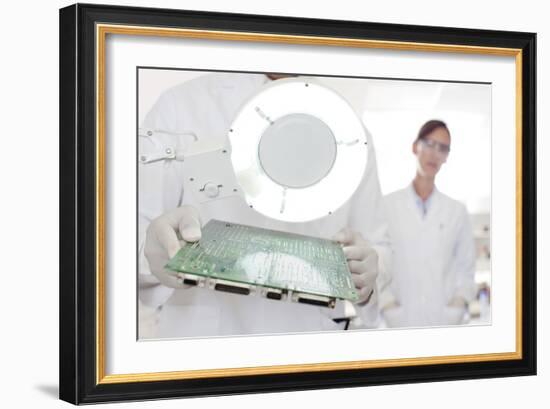Circuit Board Manufacture-Science Photo Library-Framed Photographic Print