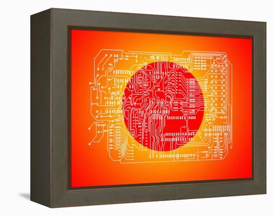 Circuit Board-Mehau Kulyk-Framed Premier Image Canvas