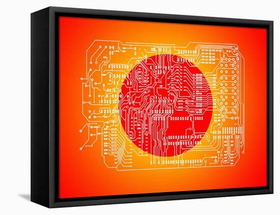 Circuit Board-Mehau Kulyk-Framed Premier Image Canvas