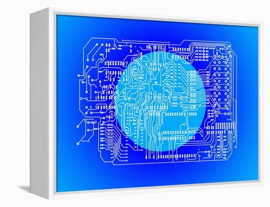 Circuit Board-Mehau Kulyk-Framed Premier Image Canvas