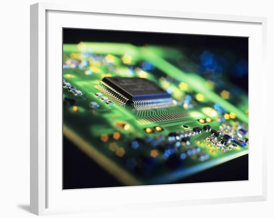 Circuit Board-Tek Image-Framed Photographic Print