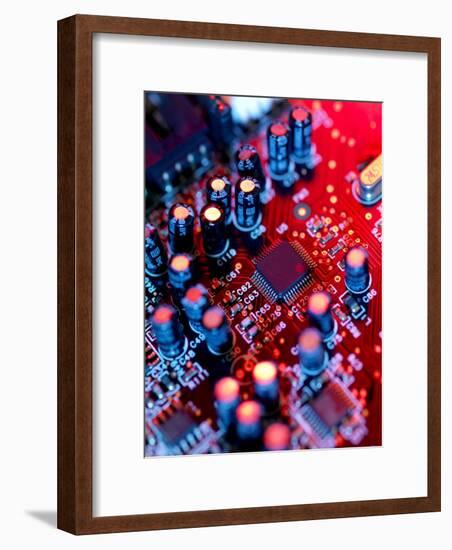 Circuit Board-Tek Image-Framed Photographic Print