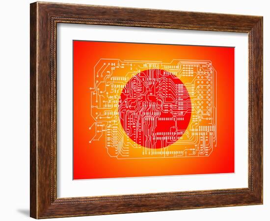 Circuit Board-Mehau Kulyk-Framed Photographic Print