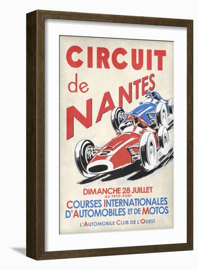 Circuit De Nantes 1946-Mark Rogan-Framed Art Print