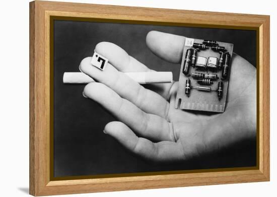 Circuit Transistors-null-Framed Premier Image Canvas