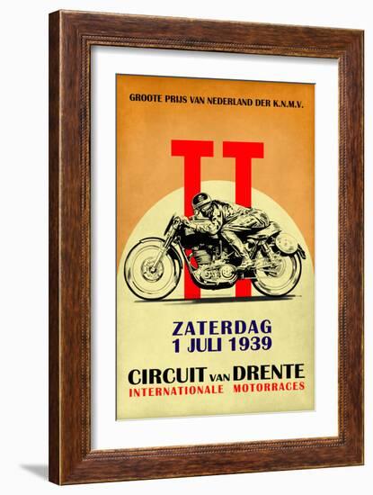 Circuit van Drente TT 1939-Mark Rogan-Framed Art Print