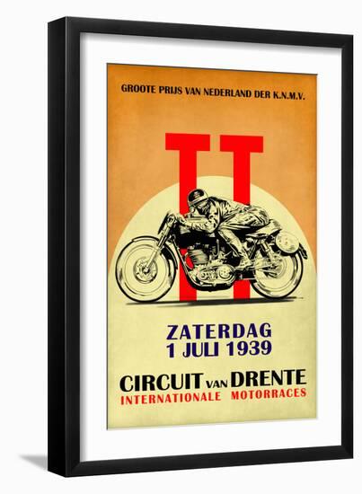 Circuit van Drente TT 1939-Mark Rogan-Framed Art Print