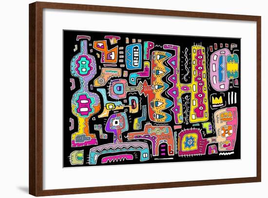 Circuits V BBG-Miguel Balbás-Framed Giclee Print